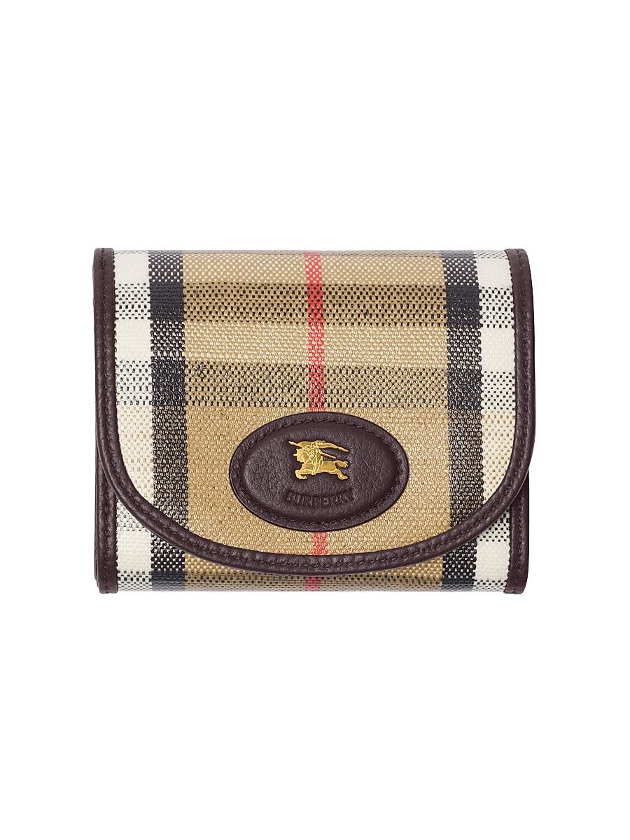 Women's Highlands Check Foldover Compact Wallet - Sand