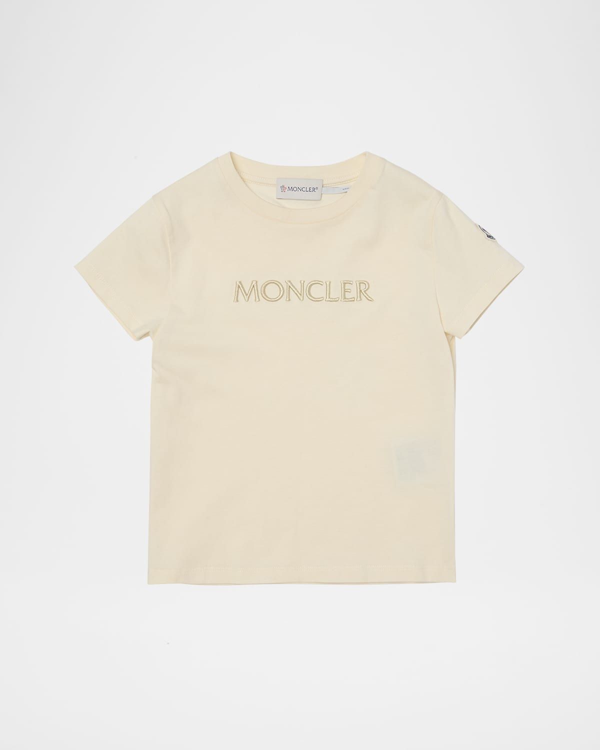 Girl & apos;s Tonal Logo Embroidery Short-Sleeve T-Shirt