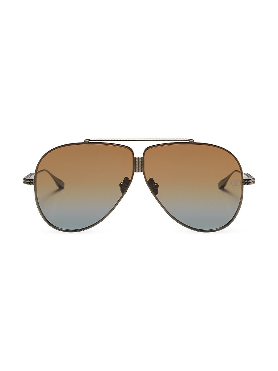 Women's XVI 64MM Aviator Sunglasses - Black