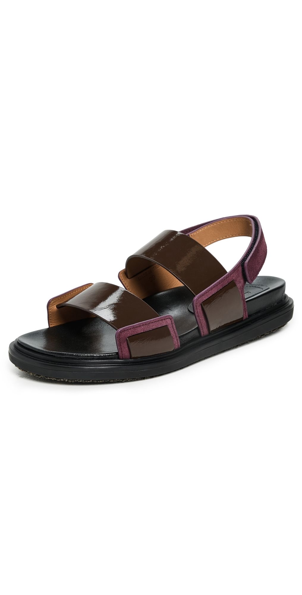 Marni Fussbett Shoes Dark Brown/Bordeaux 41