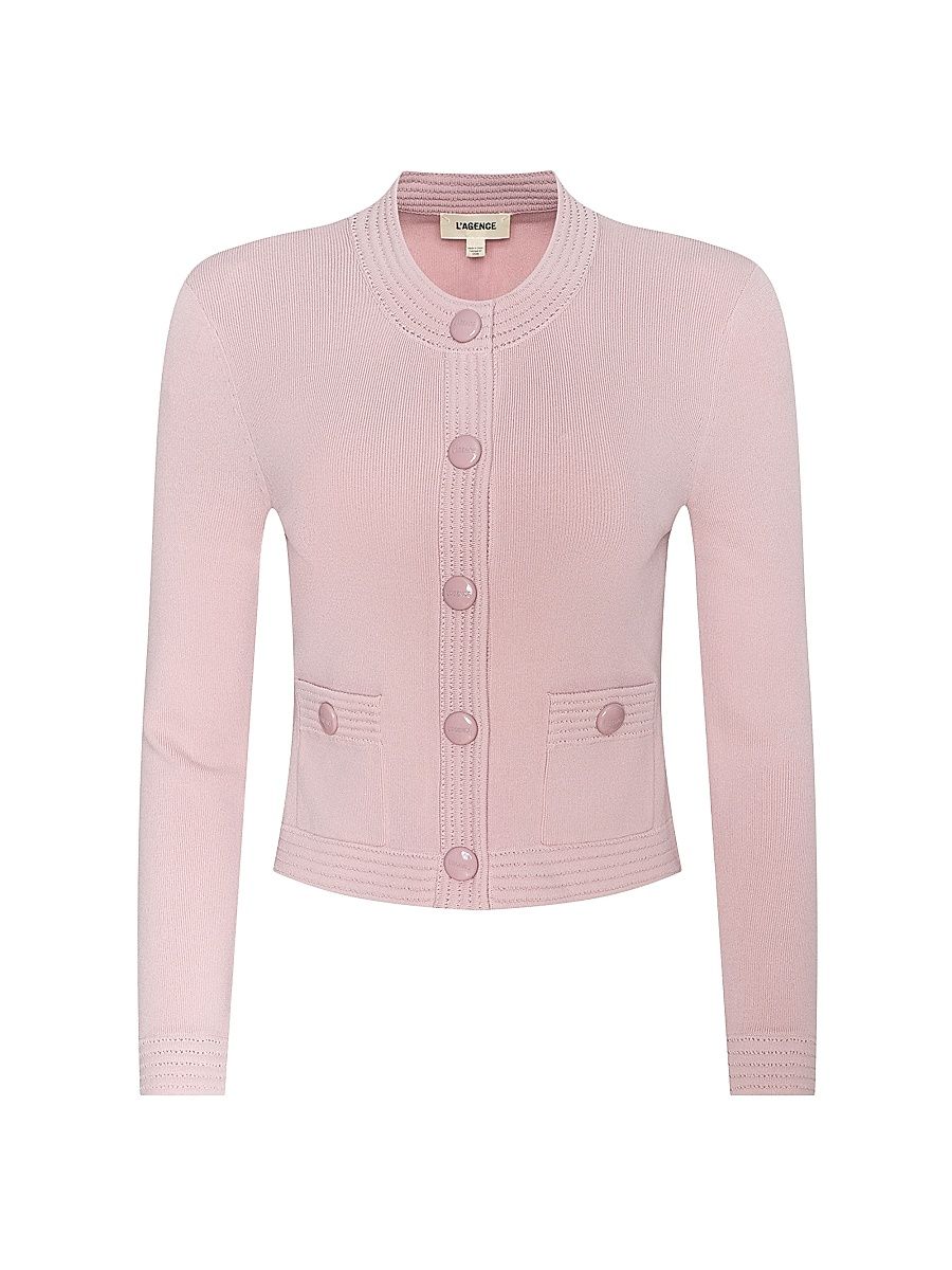 Women's Patsy Crop Cardigan - Misty Rose - Size Large