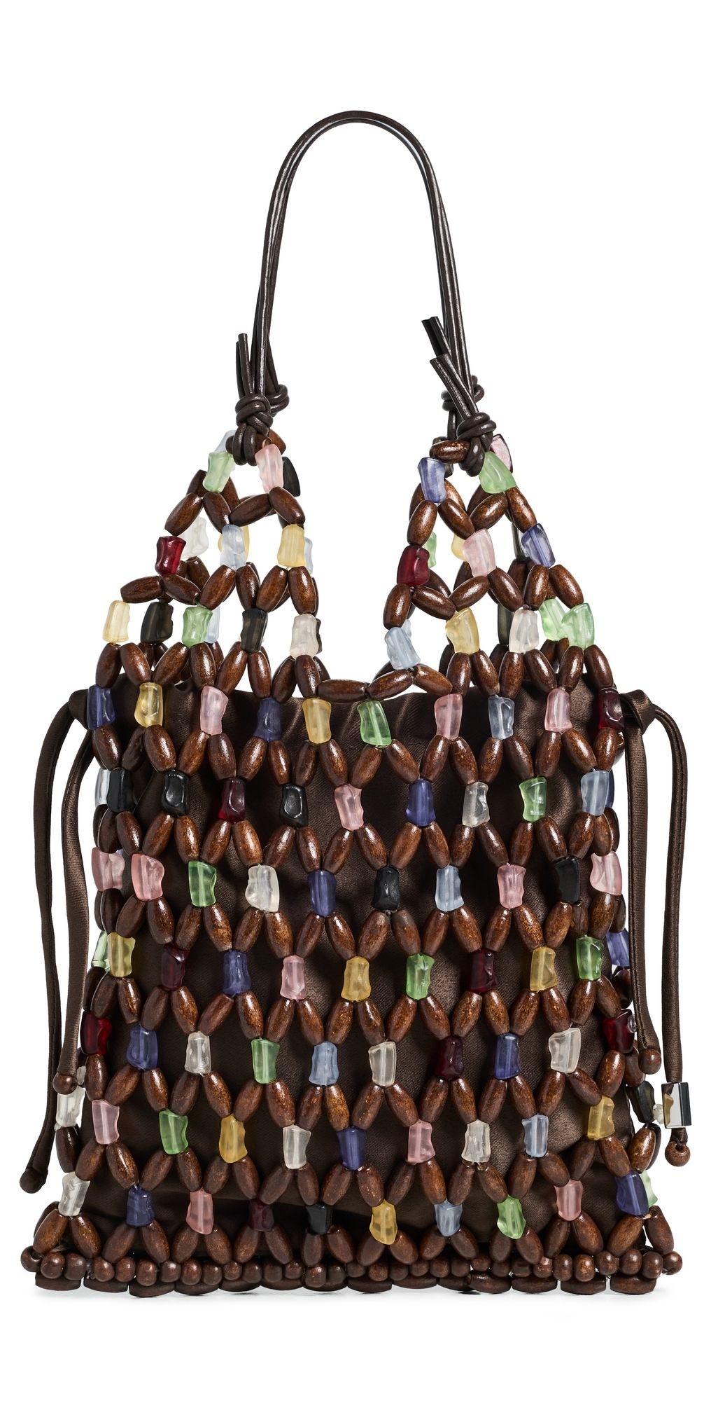 STAUD Kelly Beaded Bag Sea Glass Multi One Size