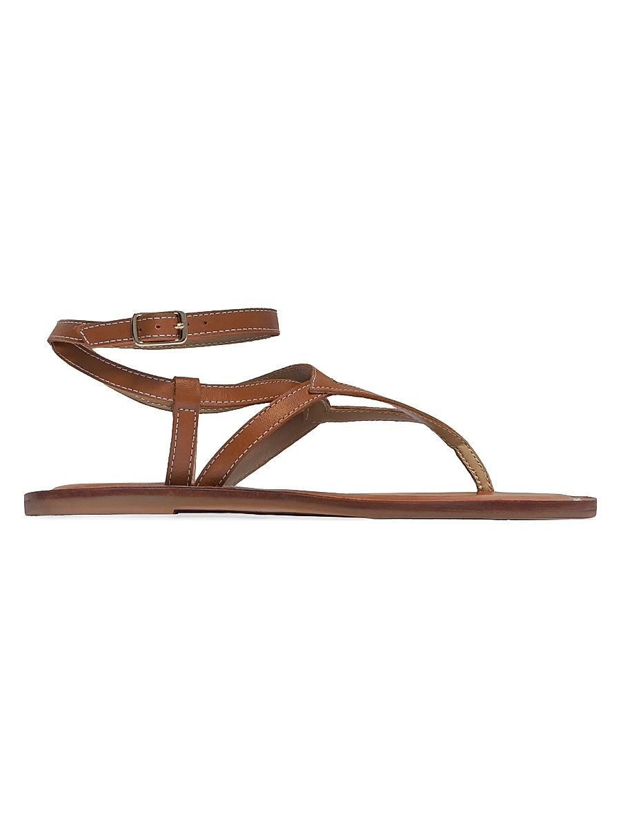 Women's Mallorie Ankle Strap Thong Sandals - Luggage - Size 11