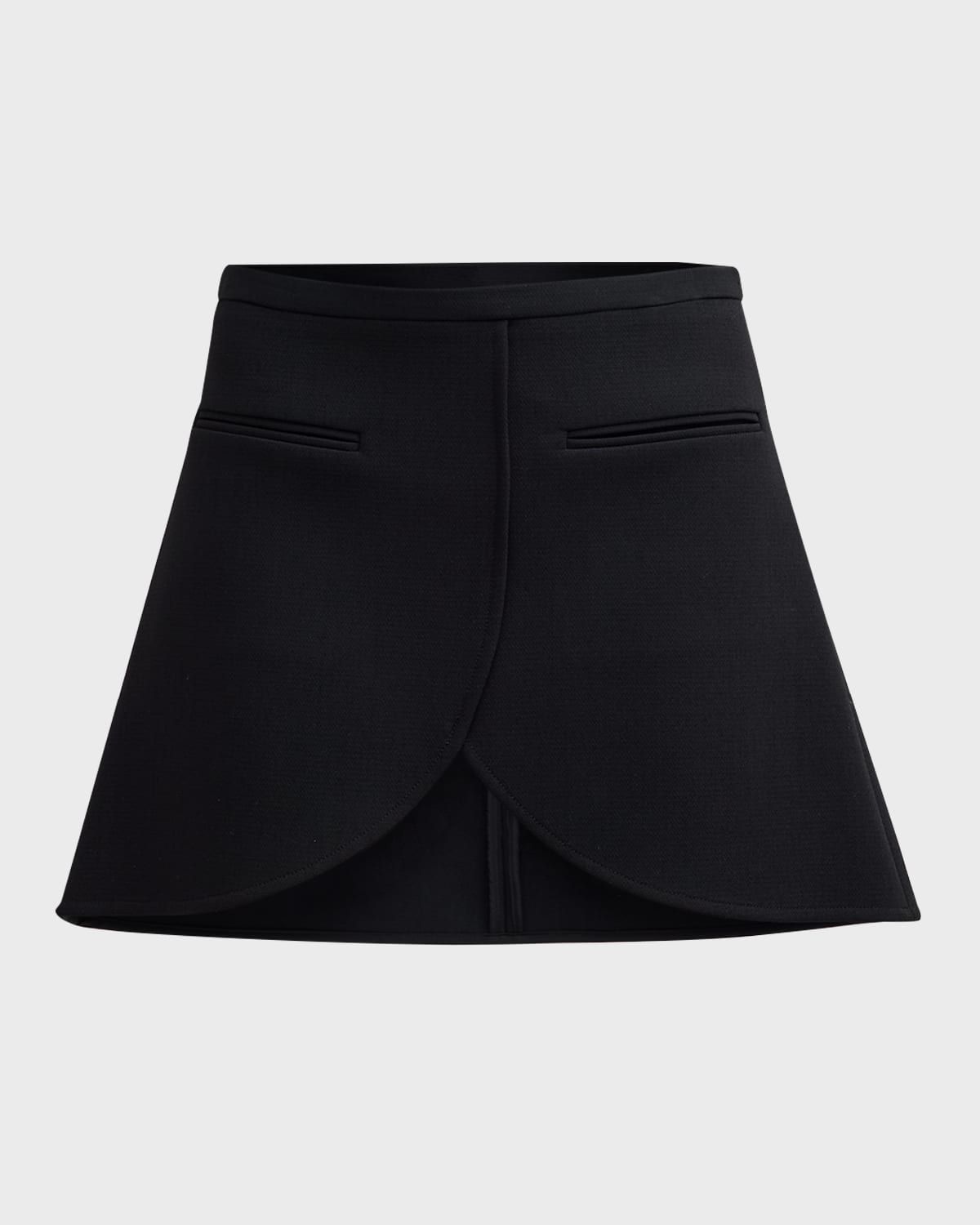 Ellipse Heritage Crepe Mini Skirt