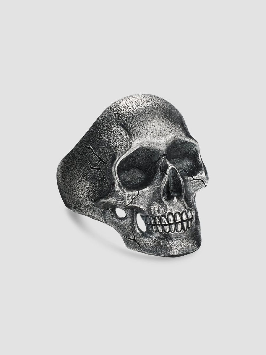 David Yurman Men's Memento Mori Skull Ring in Sterling Silver, 30.5MM - Silver - Size 10