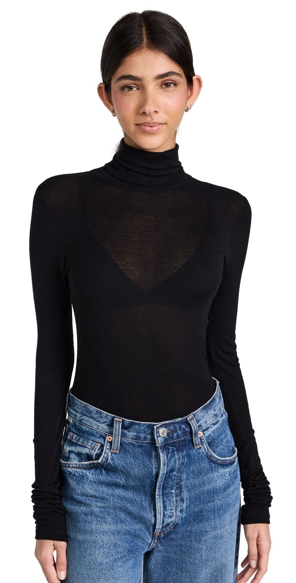 Sold Out NYC The Cashmere Turtleneck in Black Black XS/S