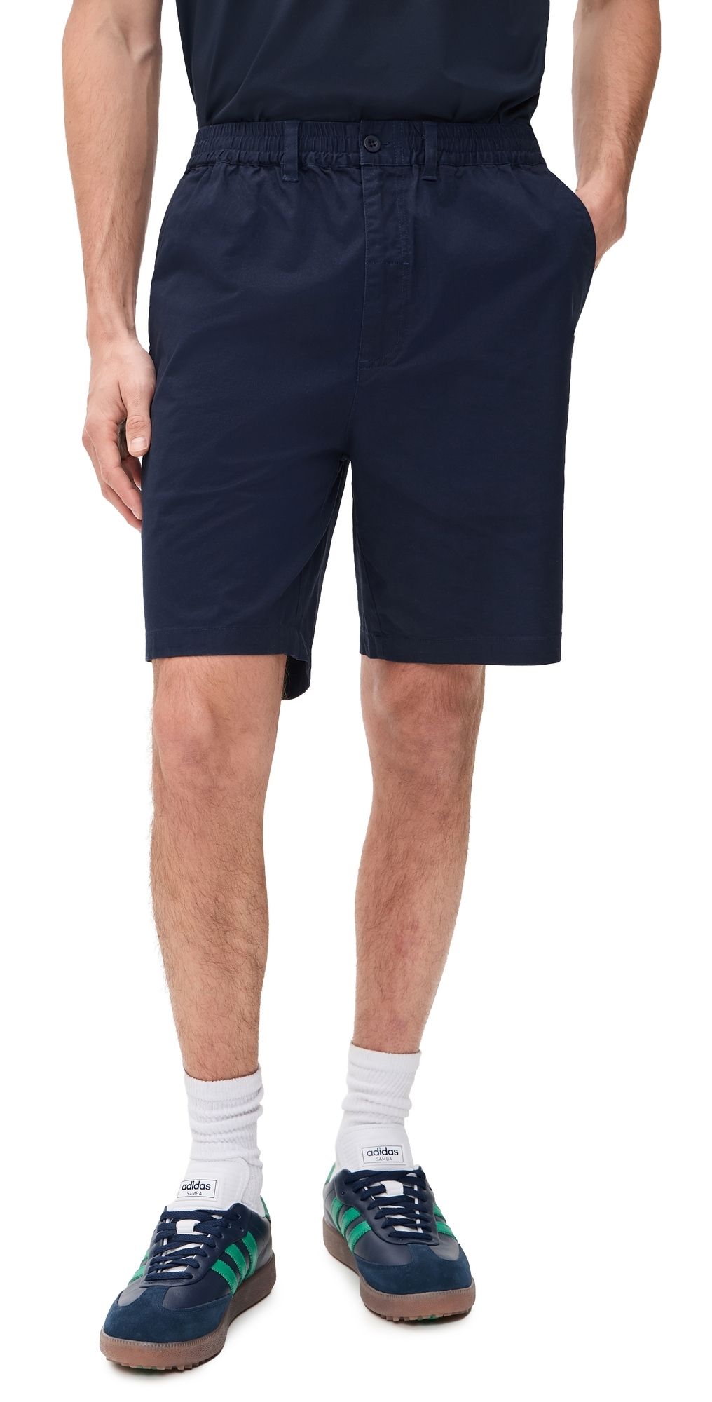 Quiet Golf Club Twill Shorts Navy S