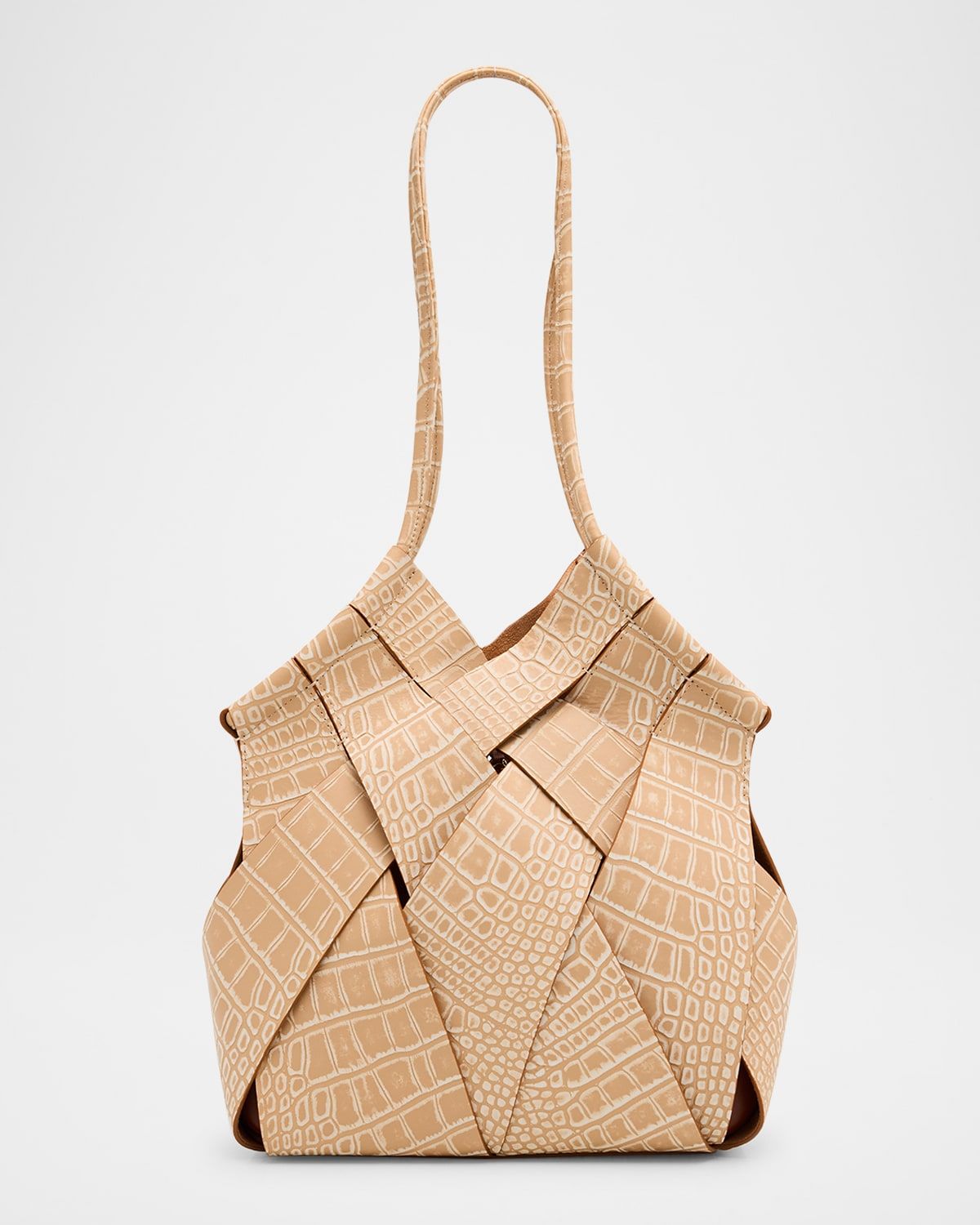 Charlotte Woven Leather Shoulder Bag