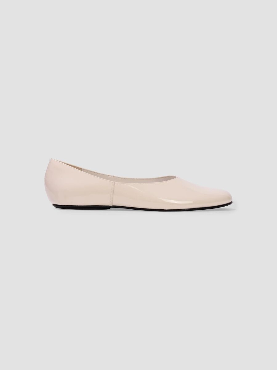 Black Suede Studio Women's Ezra Ballet Flats - Coconut Patent - Size 9
