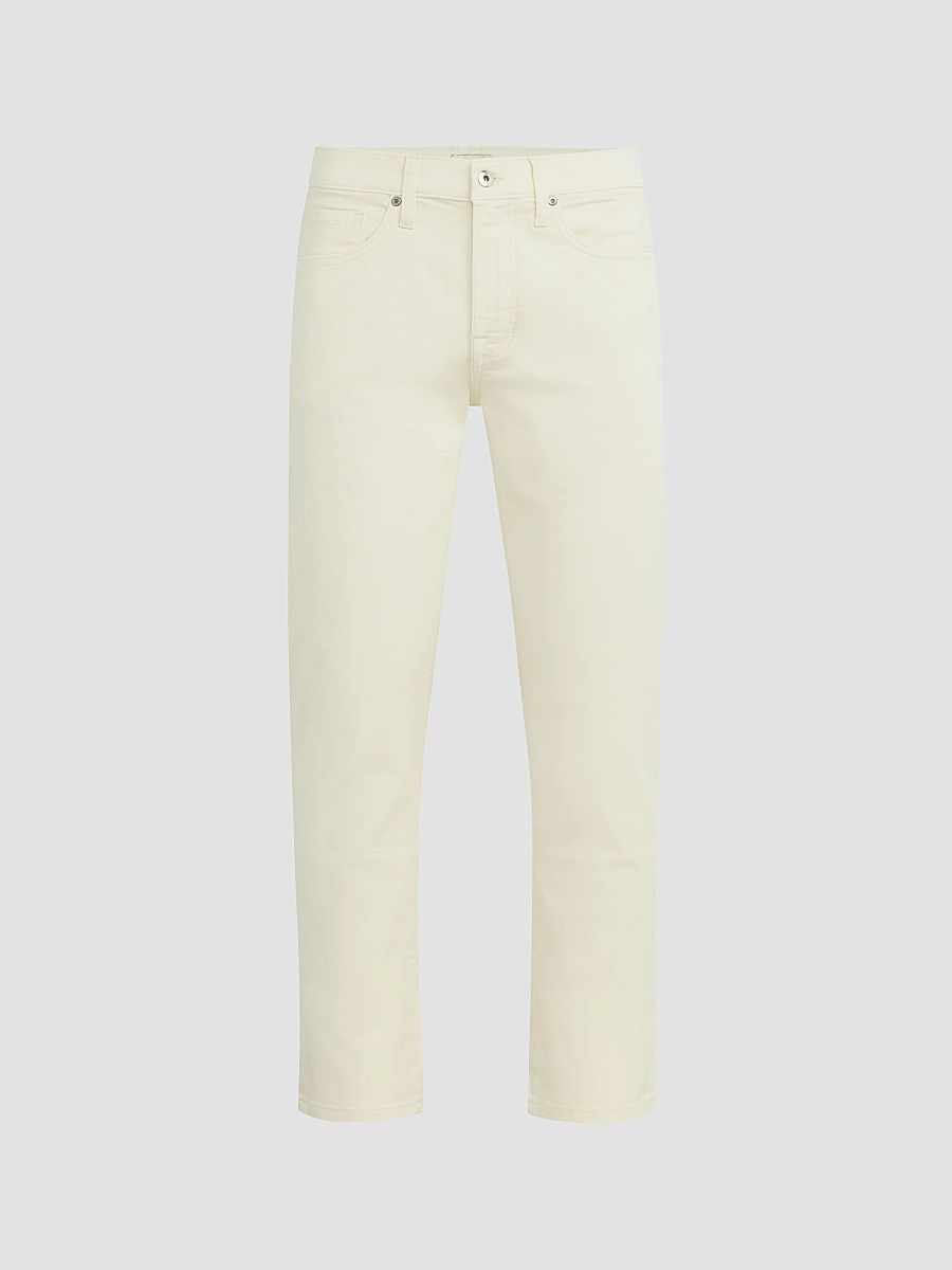 Men's The Brixton Luxe Twill Straight Jeans - Coconut Milk - Size 44