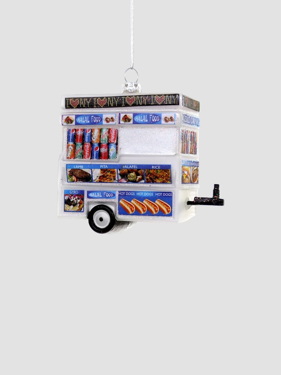 Cody Foster & Co Food Cart Glass Ornament - Multi