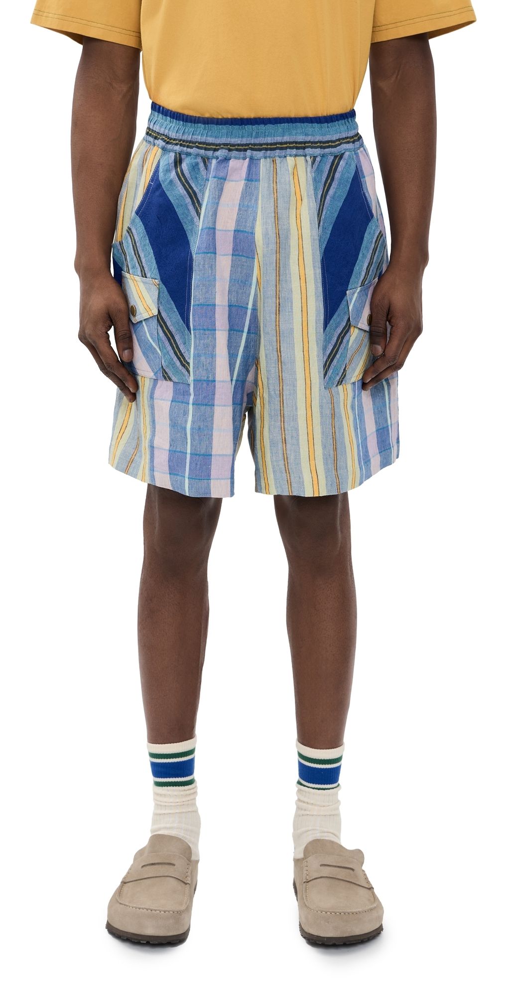 Nicholas Daley Scout Shorts Blue Mix 34