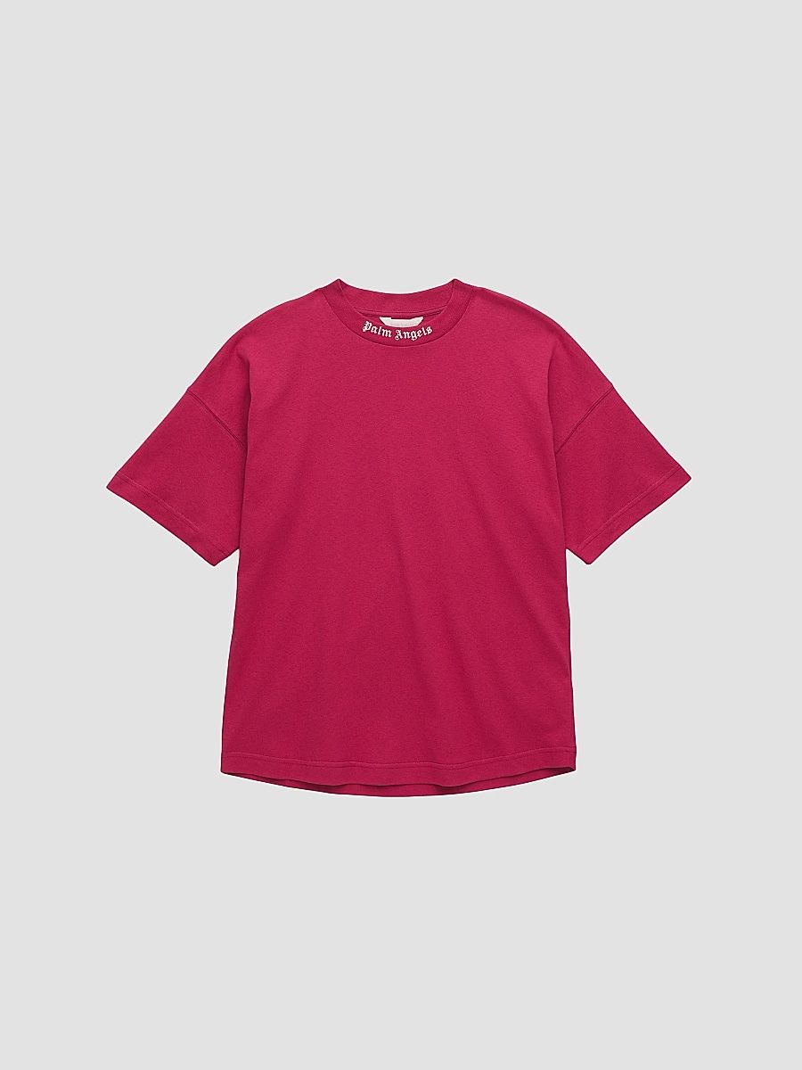 Little Girl's Classic & Curved Logo T-Shirt - Sangria - Size 10