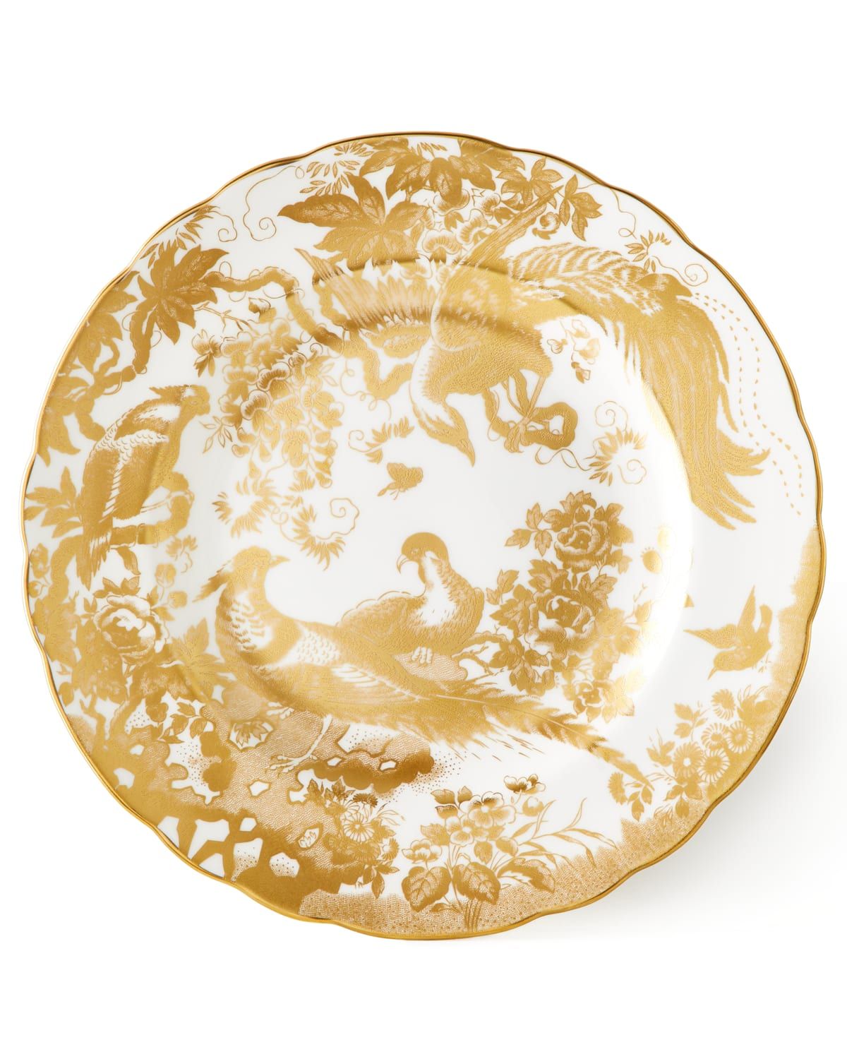 Gold Aves Salad Plate