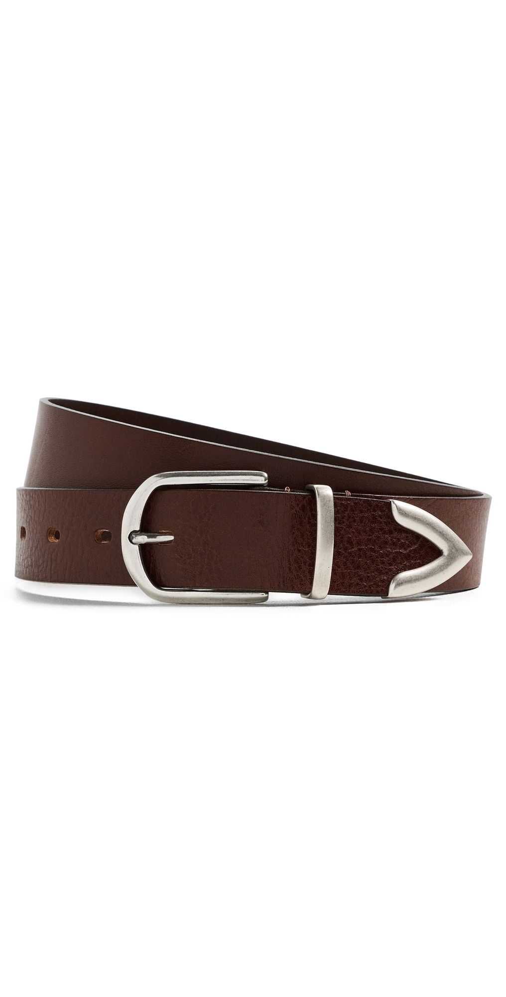 Les Deux Witten Leather Belt Brown 85