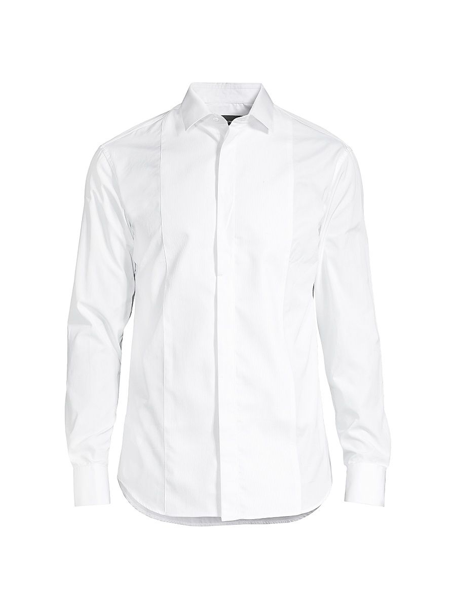 Men's Button-Down Shirt - White - Size 17.5