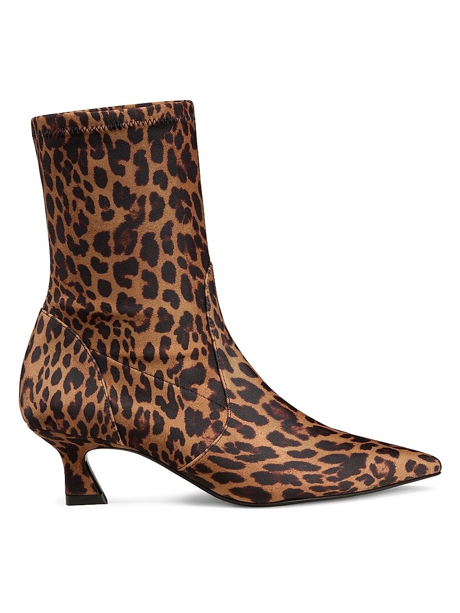 Women's Vinnie 50MM Leopard-Print Boots - Classic - Size 7.5