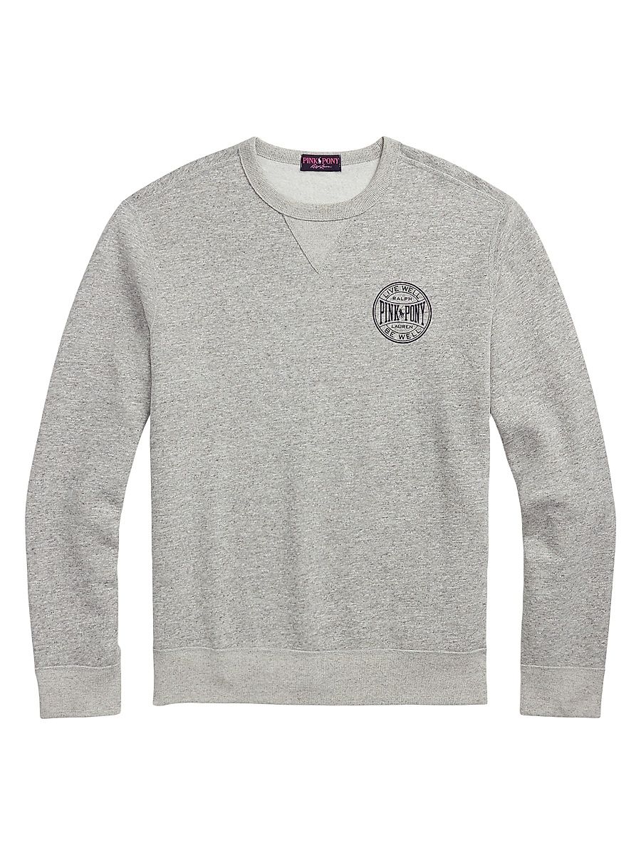 Men's Pink Pony Vintage Fleece Crewneck Sweater - Dark Vintage Heather - Size XXL