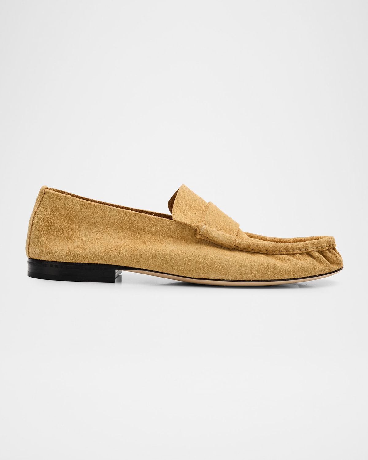 Calf Suede Slip-On Loafers