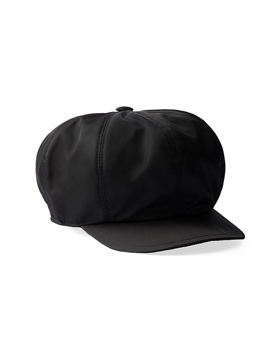 Women's Re-Nylon Newsboy Cap - Black Gold - Size Medium