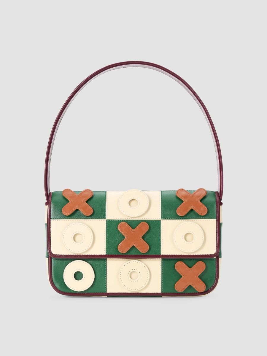 Staud Women's Tommy XO Leather Shoulder Bag - Tic Tac Toe