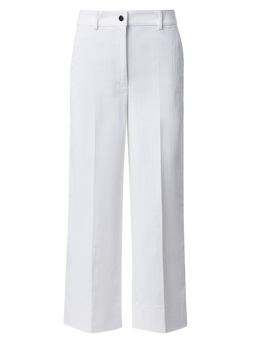 Women's Chiara High-Rise Stretch Wide Jeans - Cream - Size 4