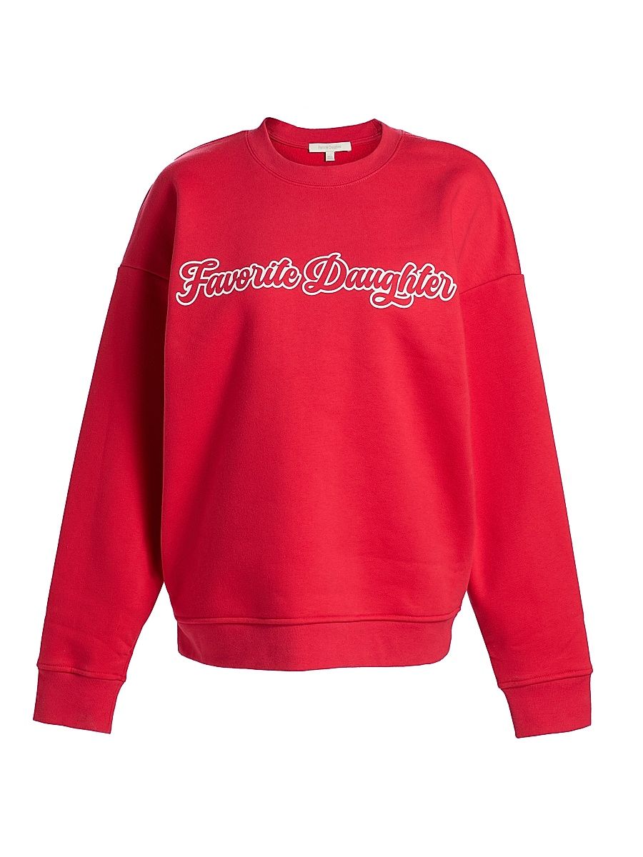 Women's The Varsity Sweatshirt - Rouge Red White - Size XL