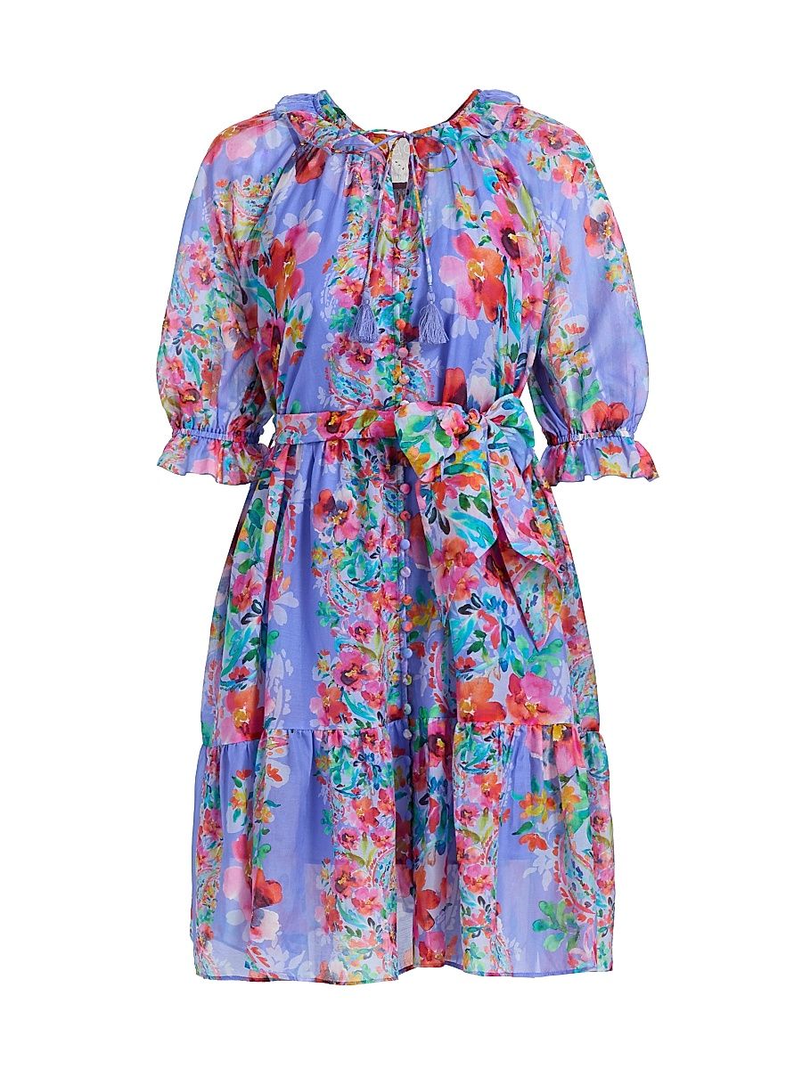 Women's Suzy Floral Tiered Minidress - All My Love - Size Small