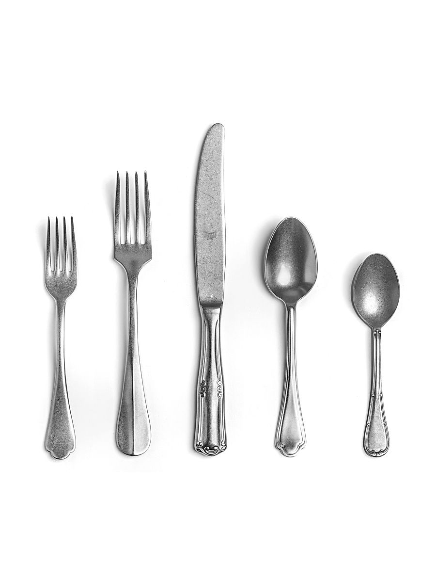 Original Vintage 5-Piece Flatware Set - Silver