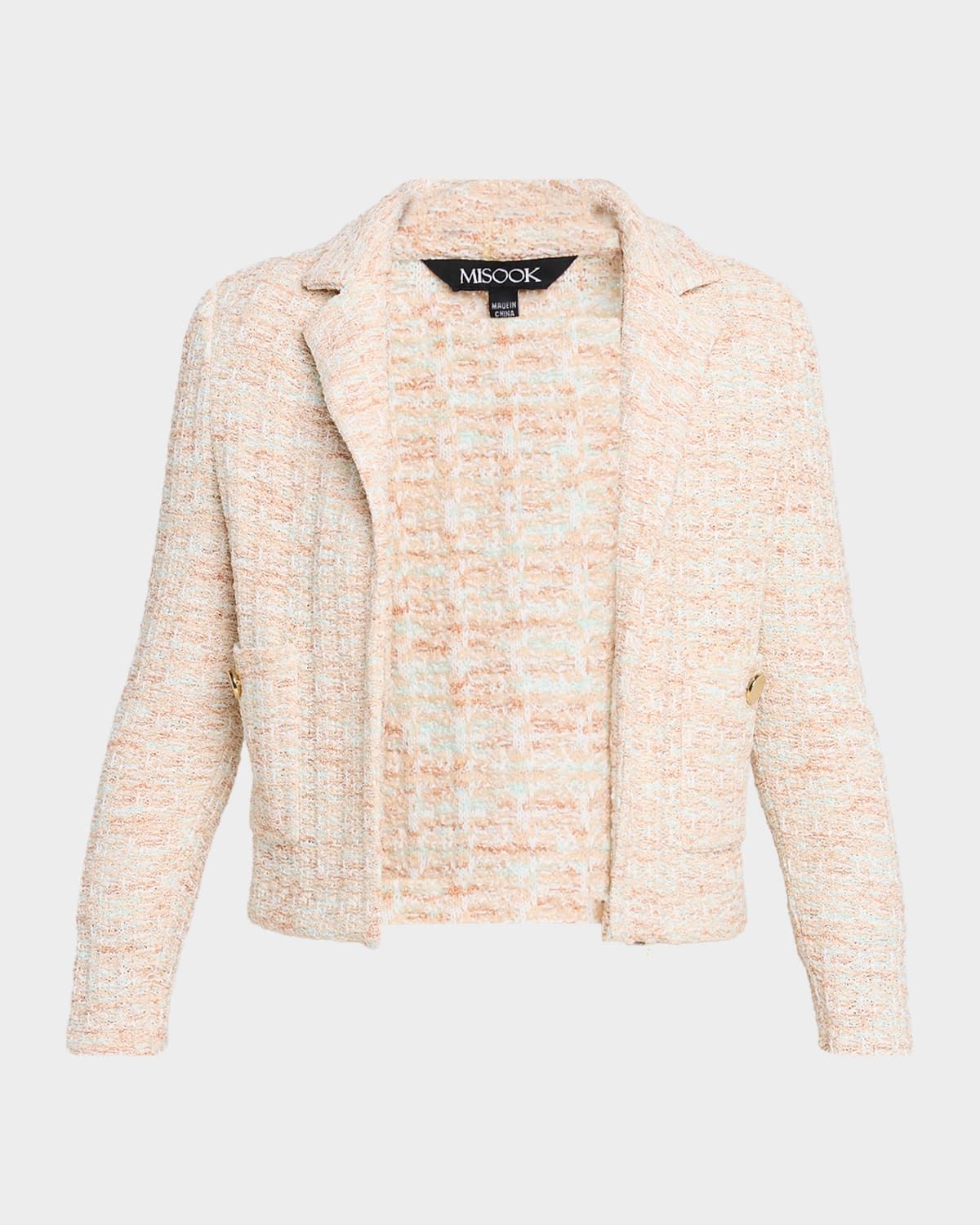 Heritage Melange Tweed Knit Jacket