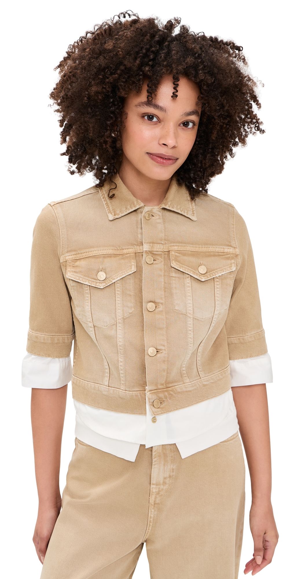 7 For All Mankind Double Layer Trucker Jacket Colored Mankind L