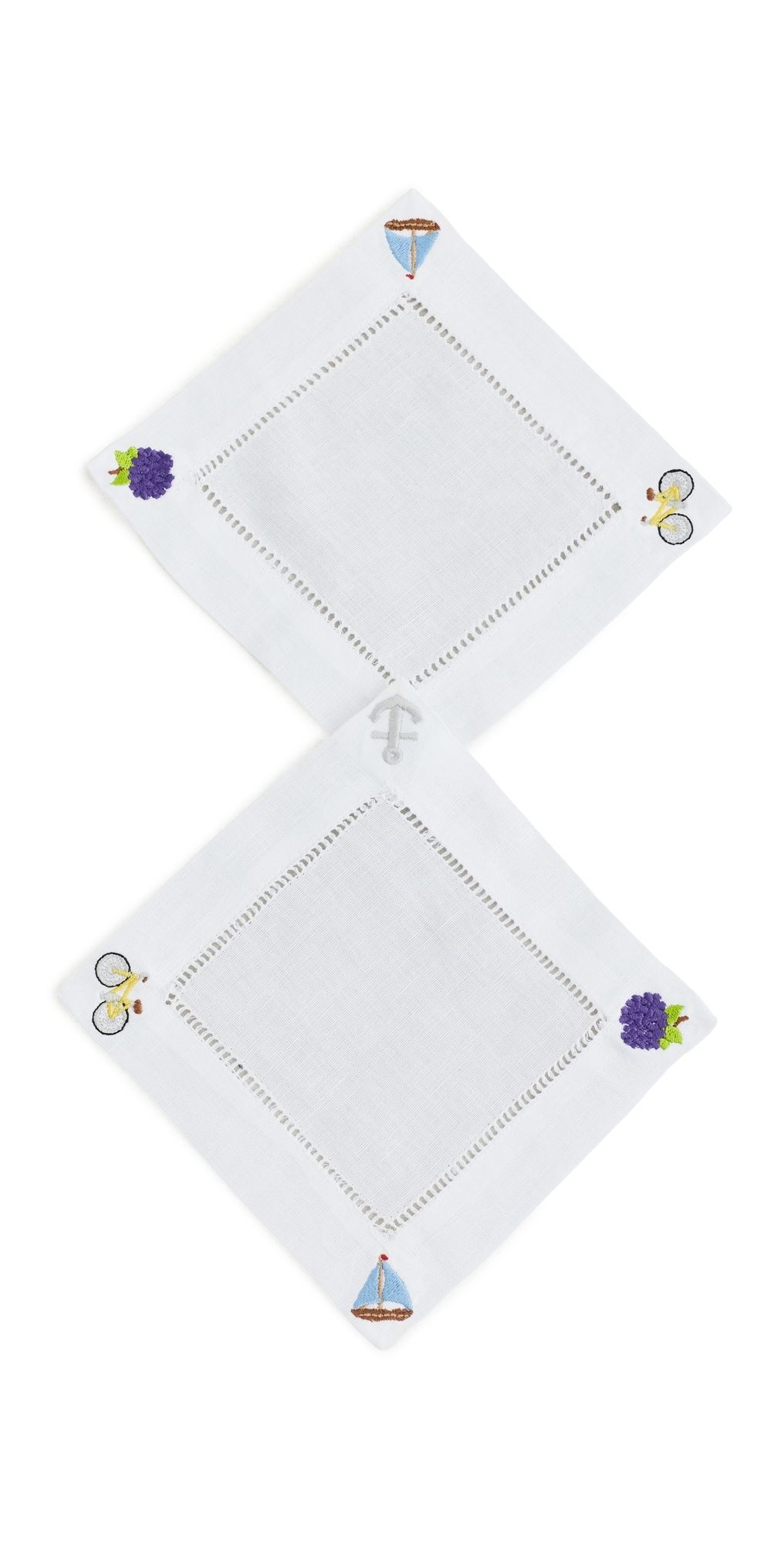 Abbode East Coast Icons - Cocktail Napkin White One Size