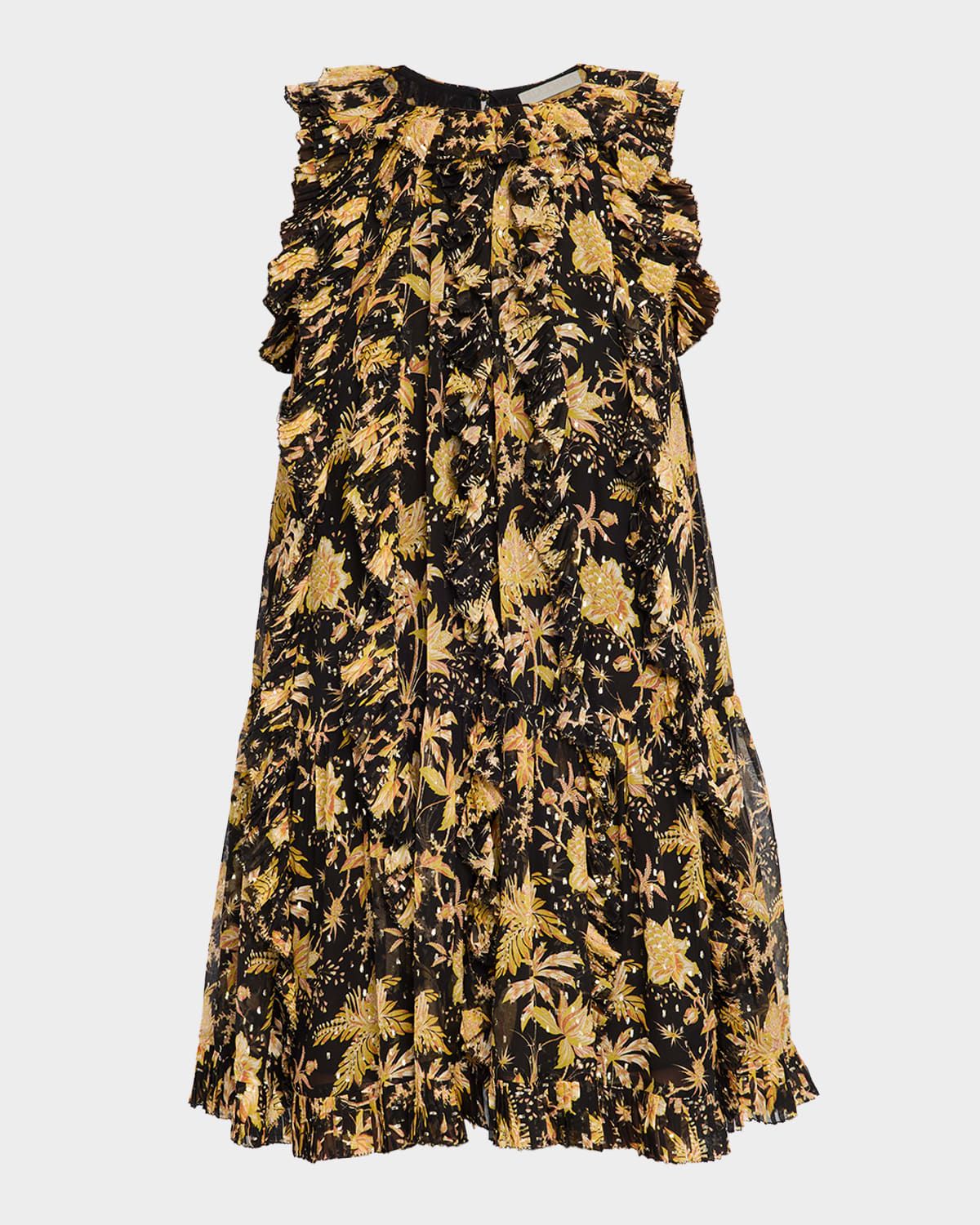 Signe Cascading Ruffle Mini Dress