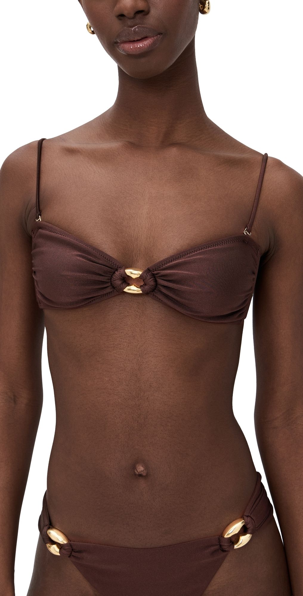Shani Shemer Nyx Bikini Top Espresso XL