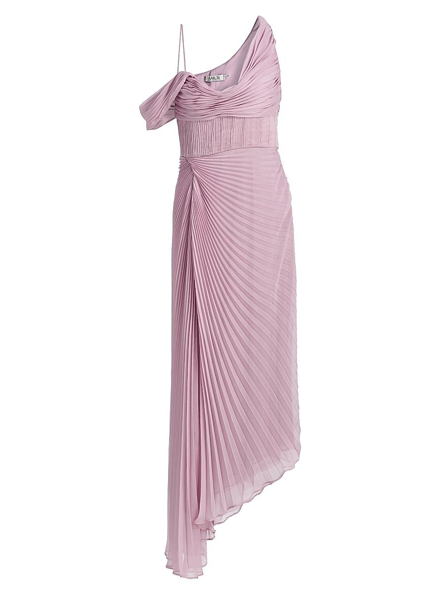 Women's Joelle Pleated Draped Gown - Violet Isla - Size 6