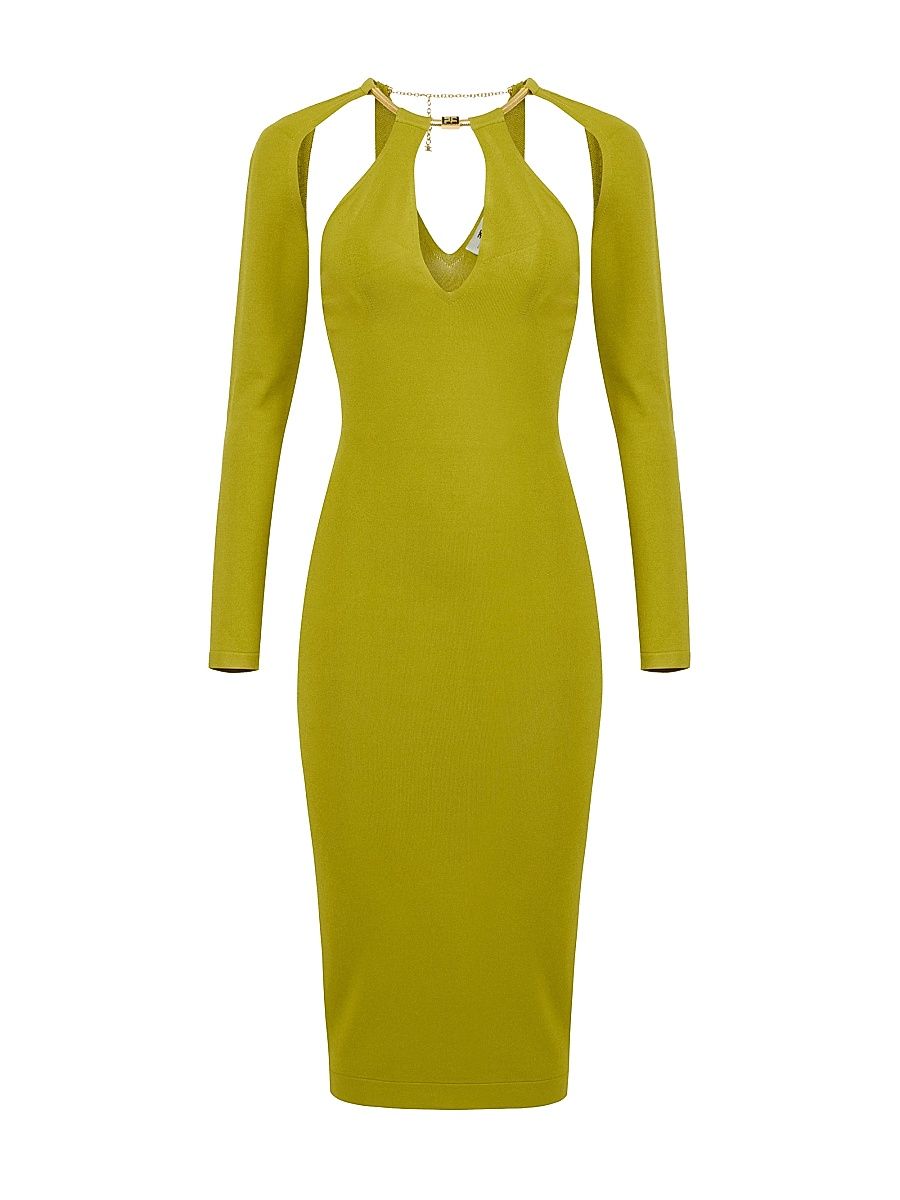 Women's Jewel Snake Sheath Dress - Sunrise - Size 10