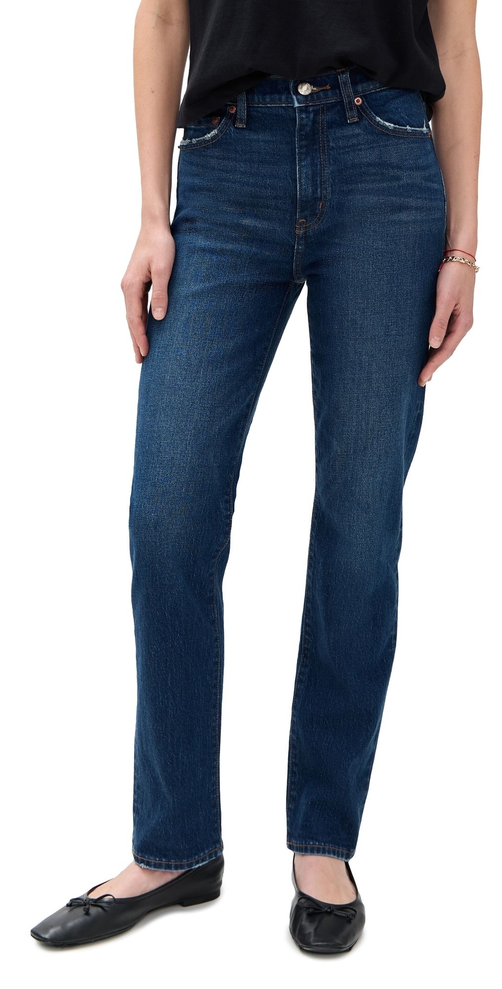 DAZE Smarty Pants High Rise Slim Straight Jeans Vintage Ink 24