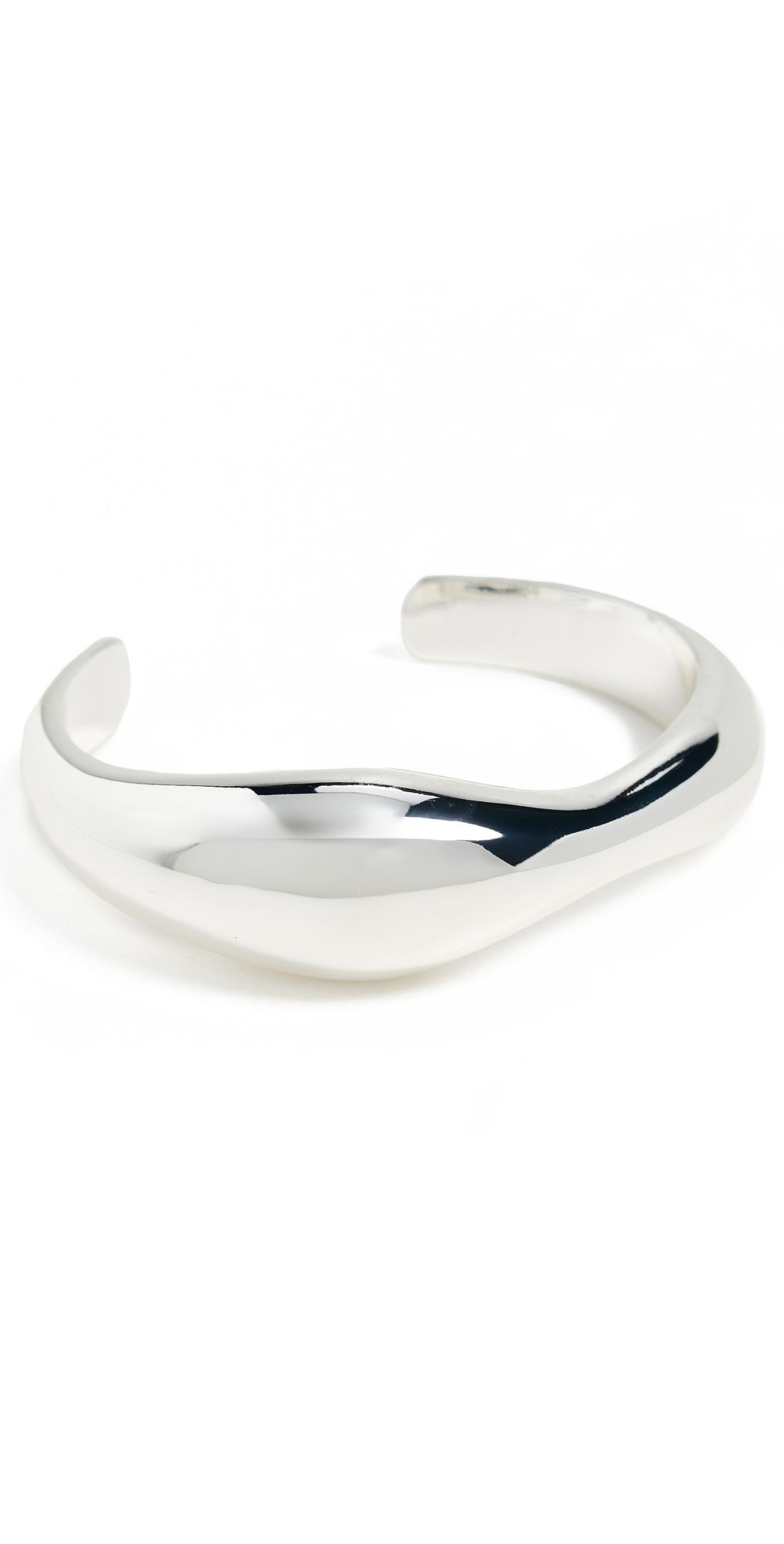 Ettika Liquid Love Cuff Silver One Size