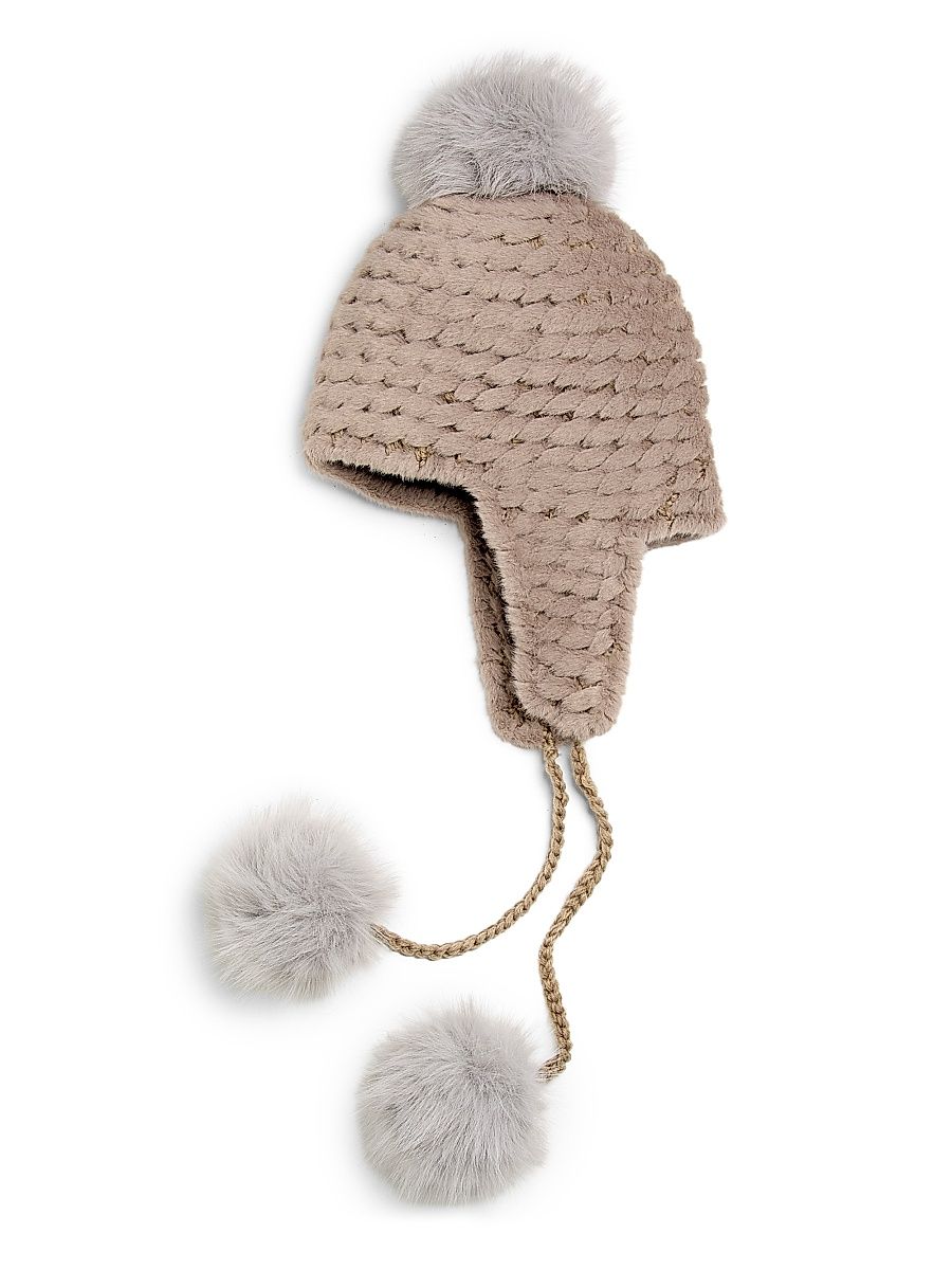 Women's Faux Mink Trapper Hat - Palomino