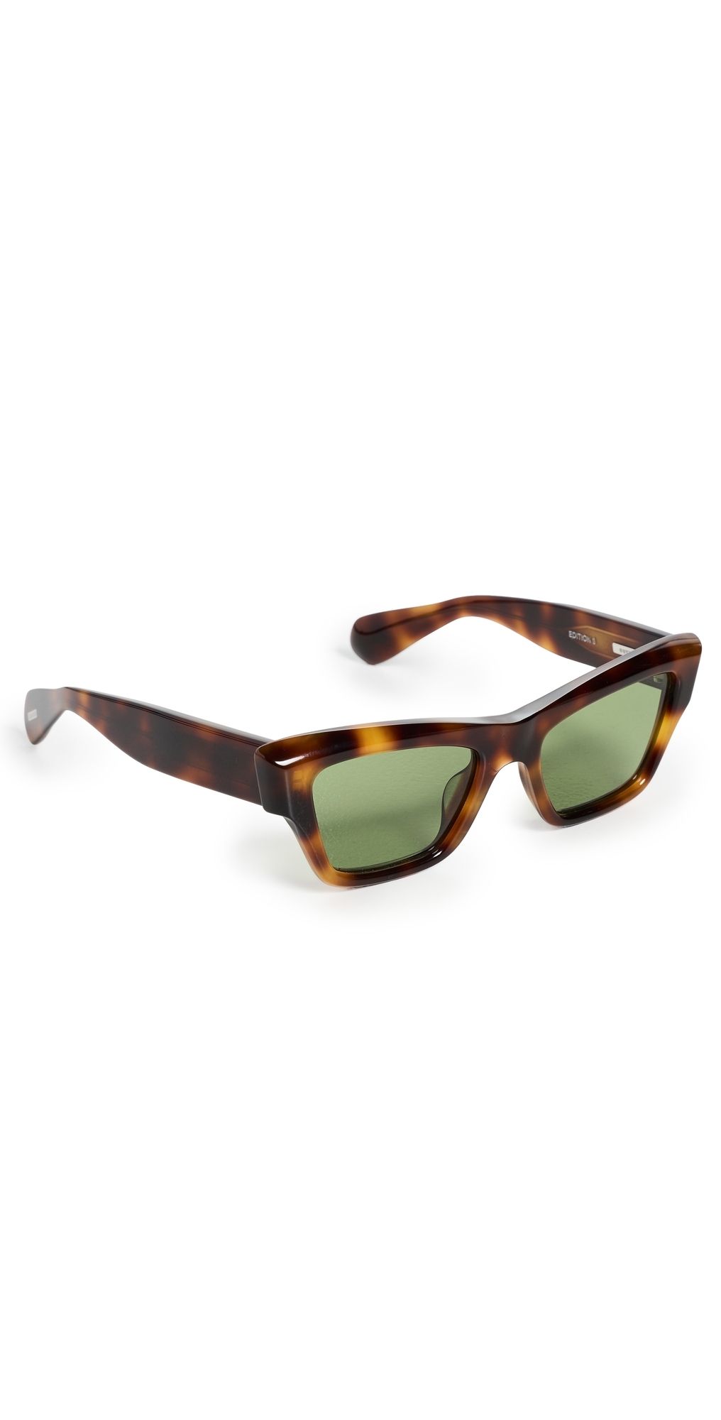Oliver Peoples Eyewear The Oliver Peoples x Jil Sander Edition 3 Sunglasses Dark Mahogany/Green One Size