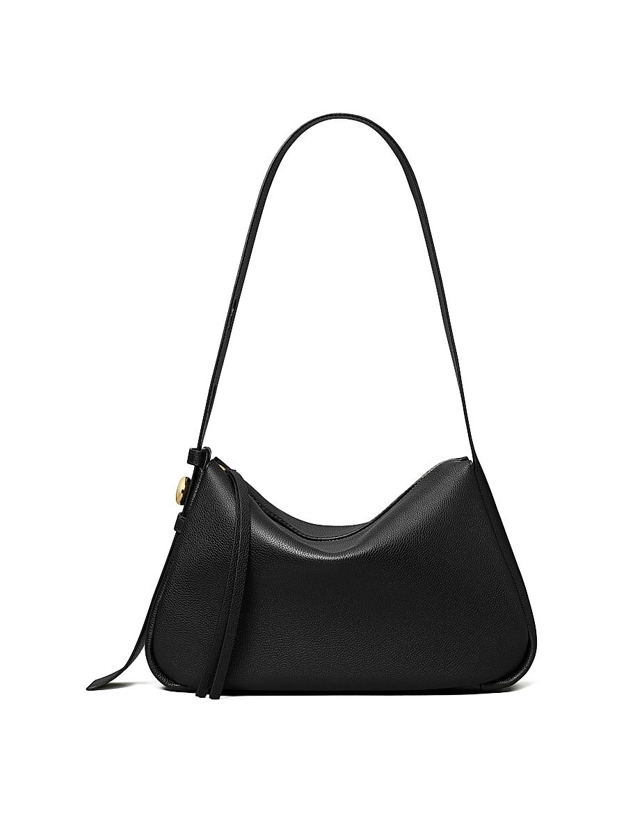 Women's Romy Leather Shoulder Bag - Black