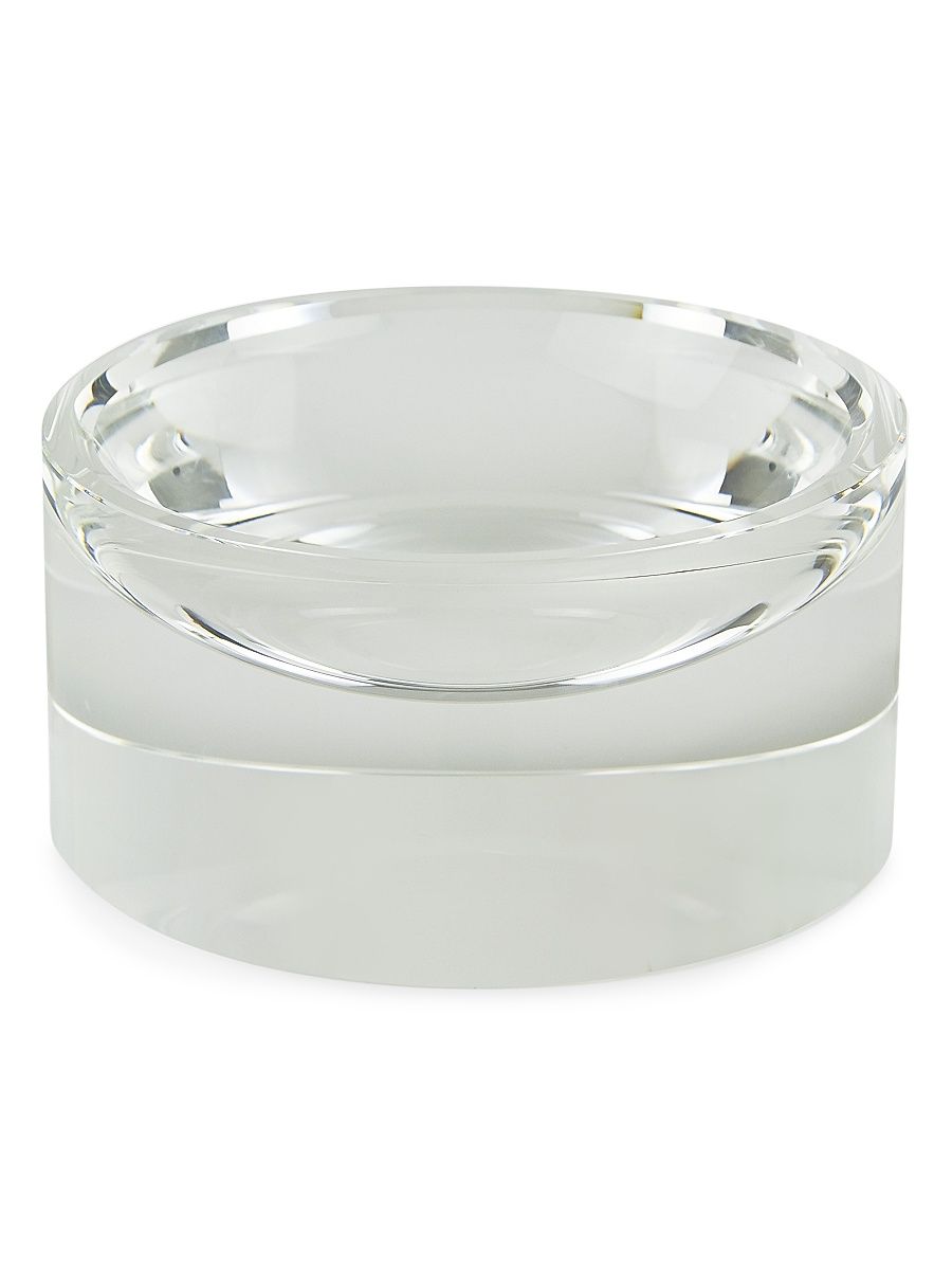 Clear Crystal Bowl - Clear - Size Large