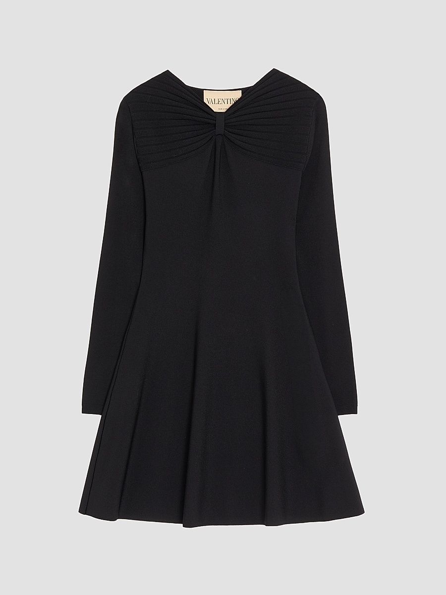 Women's Stretch Viscose Dress - Black - Size XL