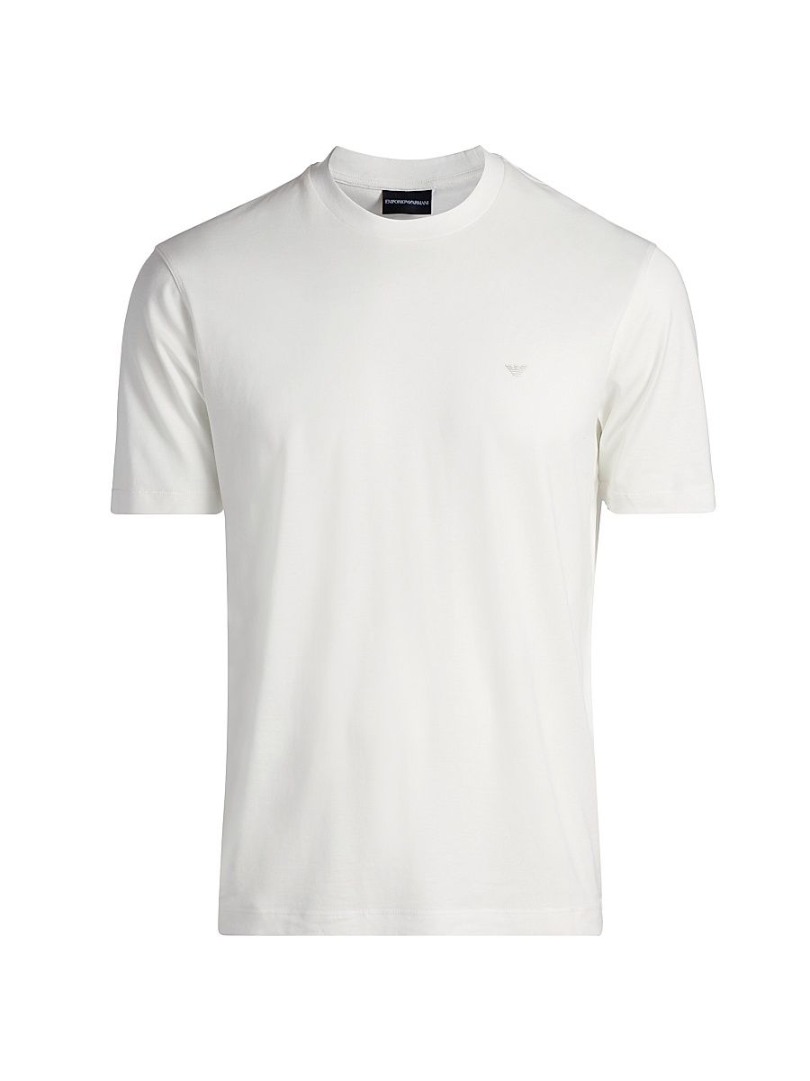 Men's Jersey Crewneck T-Shirt - Off White - Size Large