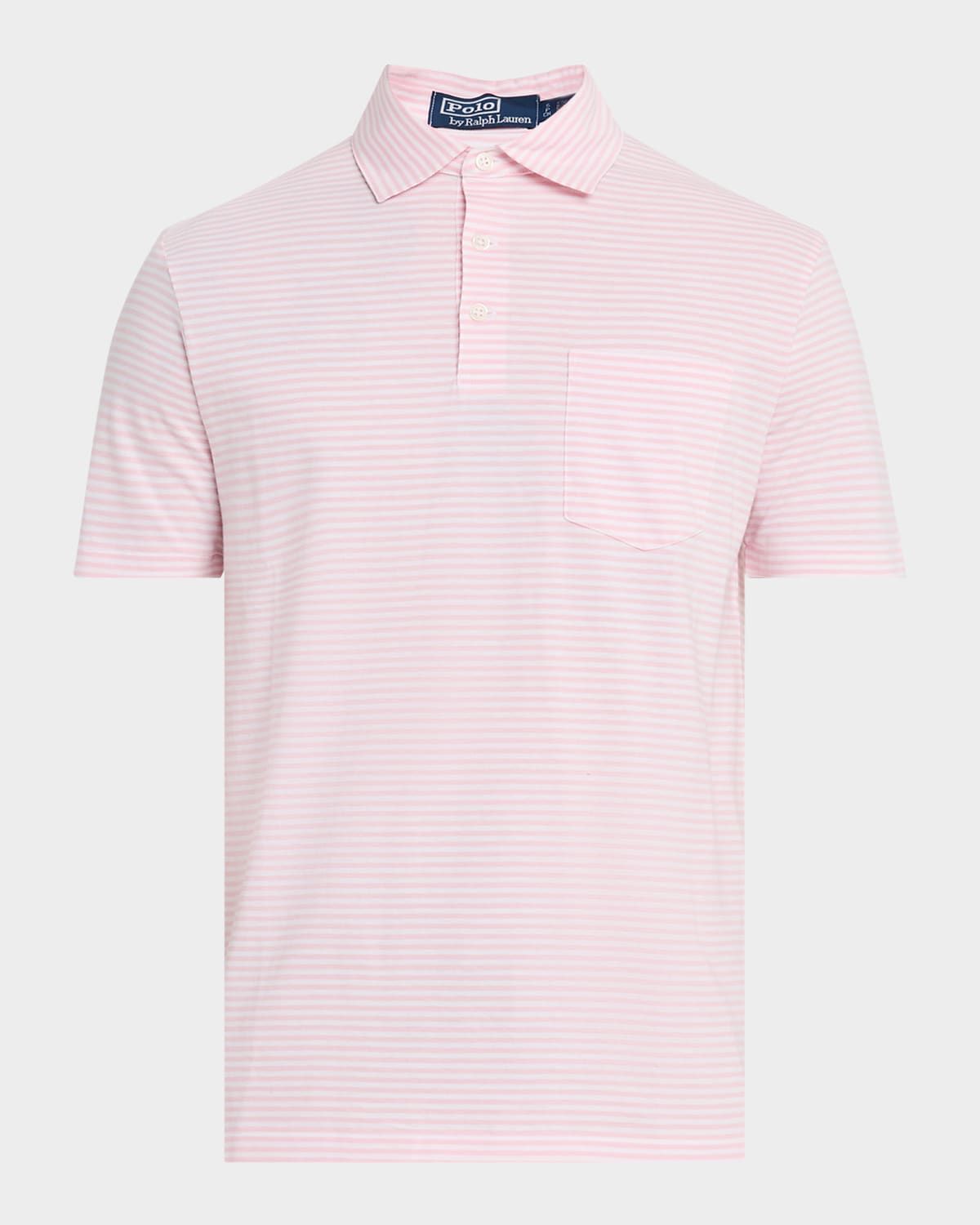 Men & apos;s Striped Lisle Polo Shirt