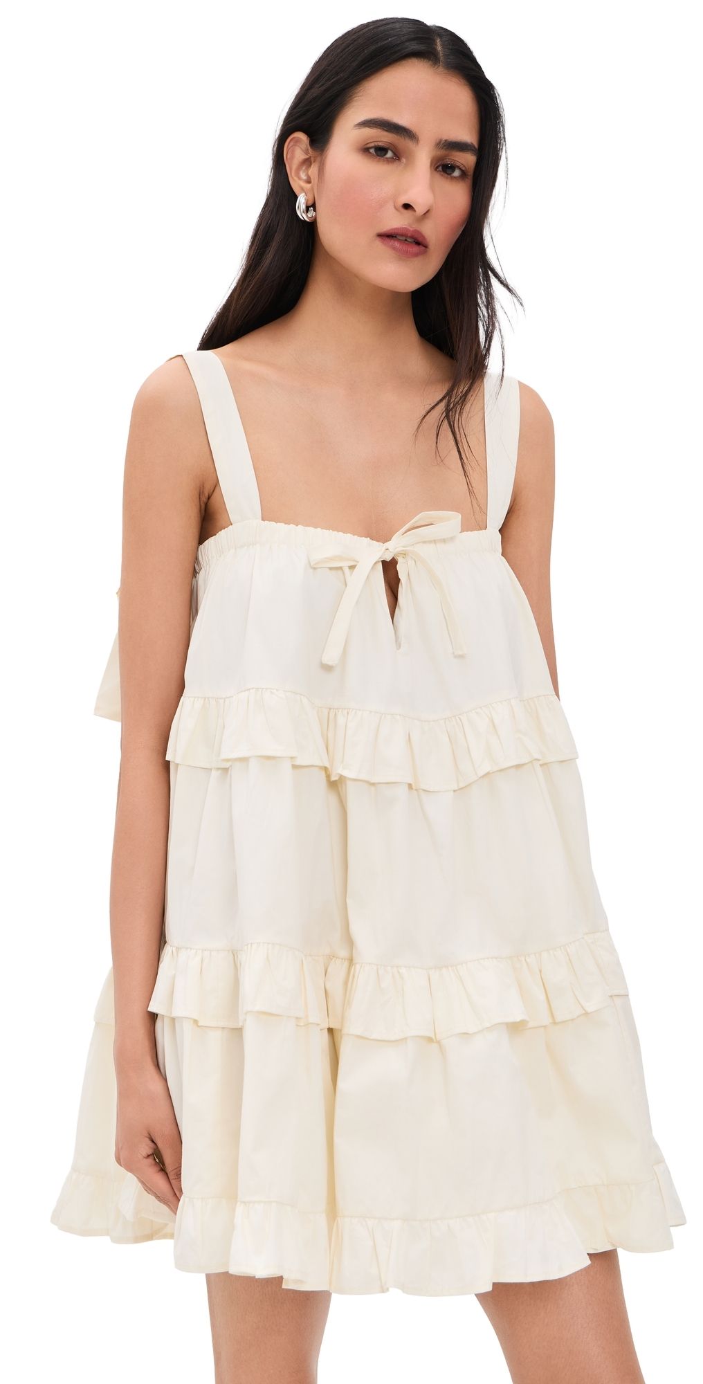 VRG GRL Lila Mini Dress Cream Cream XL