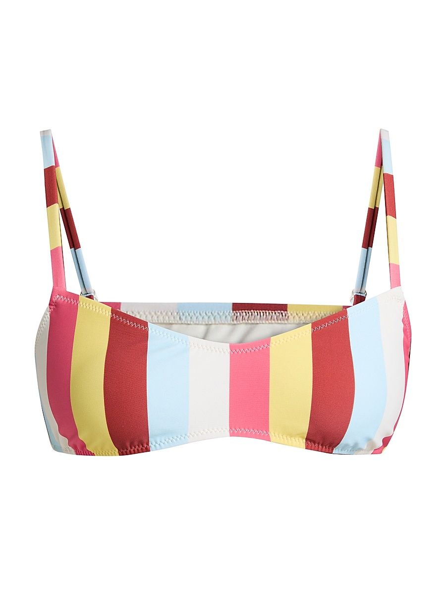 Women's The Rachel Stripe Bikini Top - Symi Stripe - Size Large