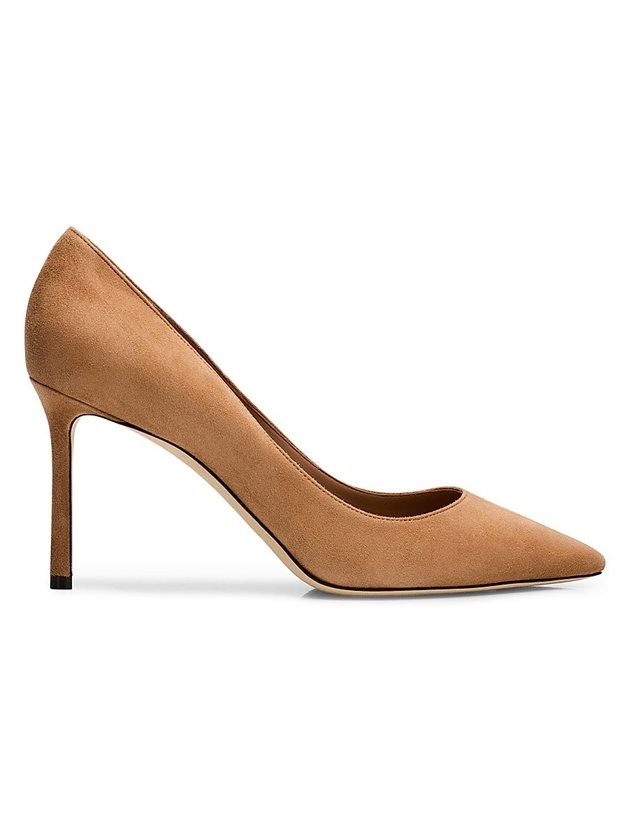 Women's Romy 85MM Suede Pumps - Tan - Size 12