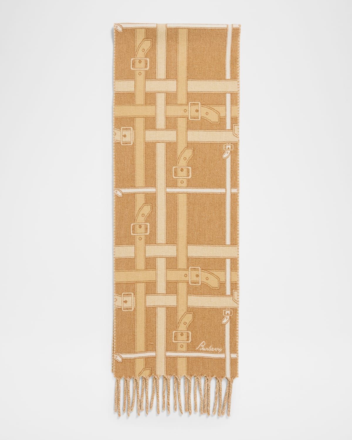 Belt Check Cashmere Scarf