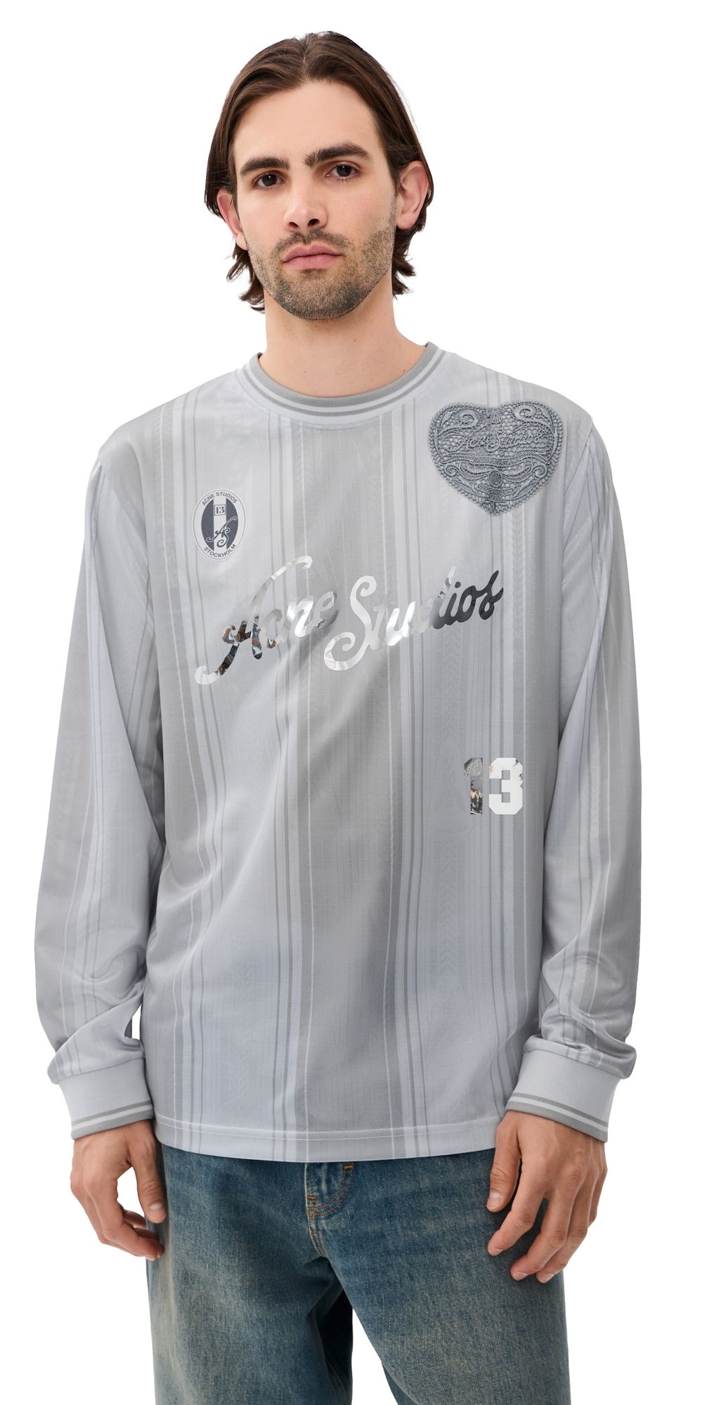 Acne Studios Erwin Sports Jersey Grey M